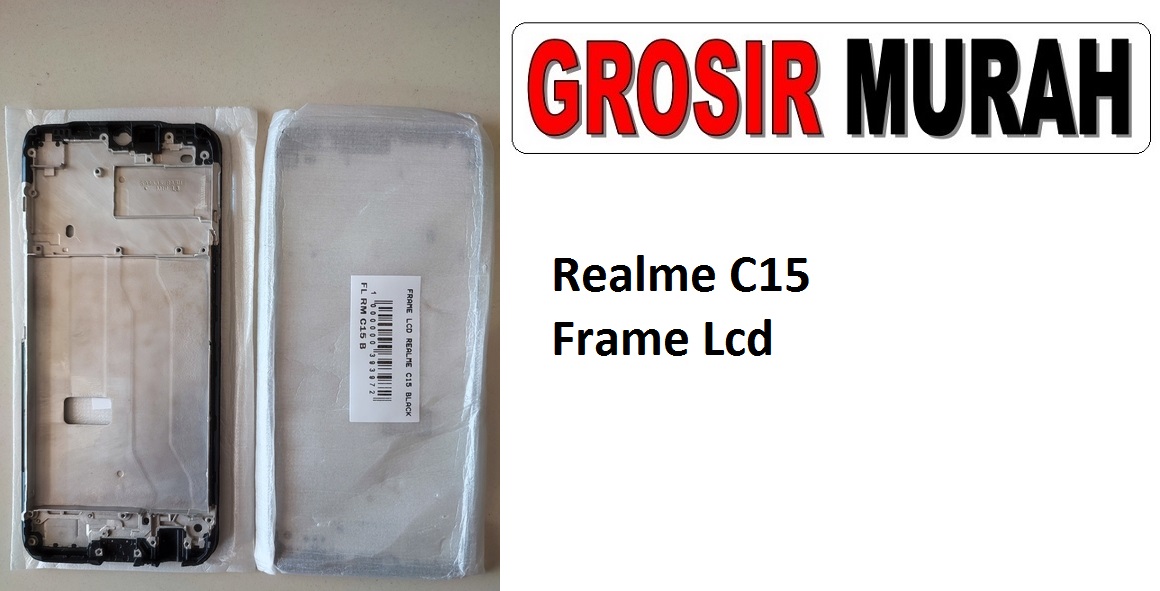 Realme C15 Sparepart Hp Middle Frame Lcd Tatakan Bezel Plate Spare Part Hp Grosir
