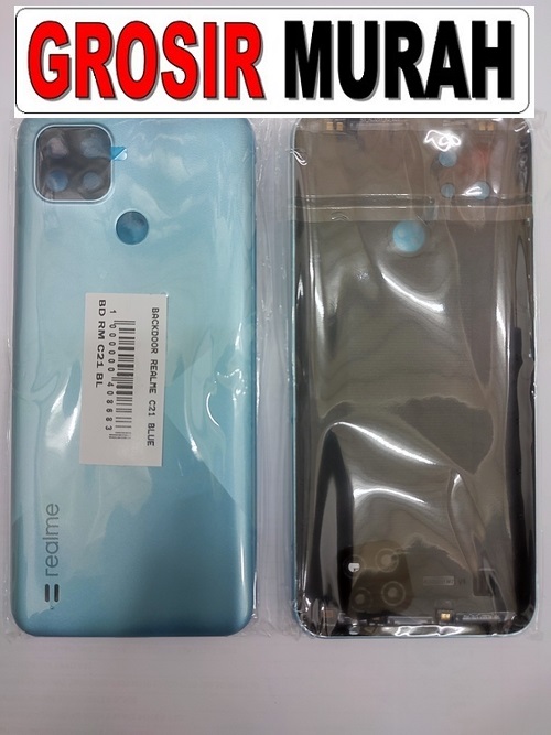 Realme C21 Sparepart Hp Realme Back Battery Cover Rear Housing Tutup Belakang Baterai
