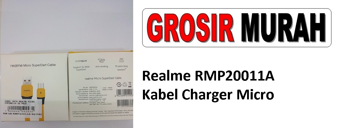Realme RMP20011A Sparepart Hp Micro Cable Charge Fast Charging Usb Super Vooc Spare Part Hp Grosir