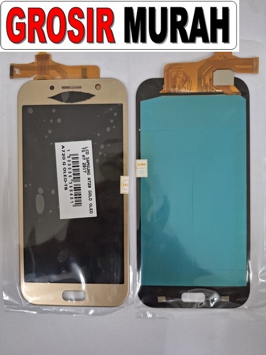 SAMSUNG A720 A7 2017 LCD OLED LCD Display Digitizer Touch Screen Spare Part Sparepart hp murah Grosir LCD Meetoo winfocus incell lion mgku og moshi