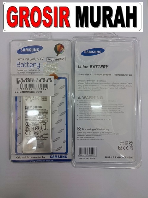 Samsung A6 2018 EB-BJ800ABE J8 2018 J6 2018 Sparepart hp Batre Samsung Battery Baterai Grosir
