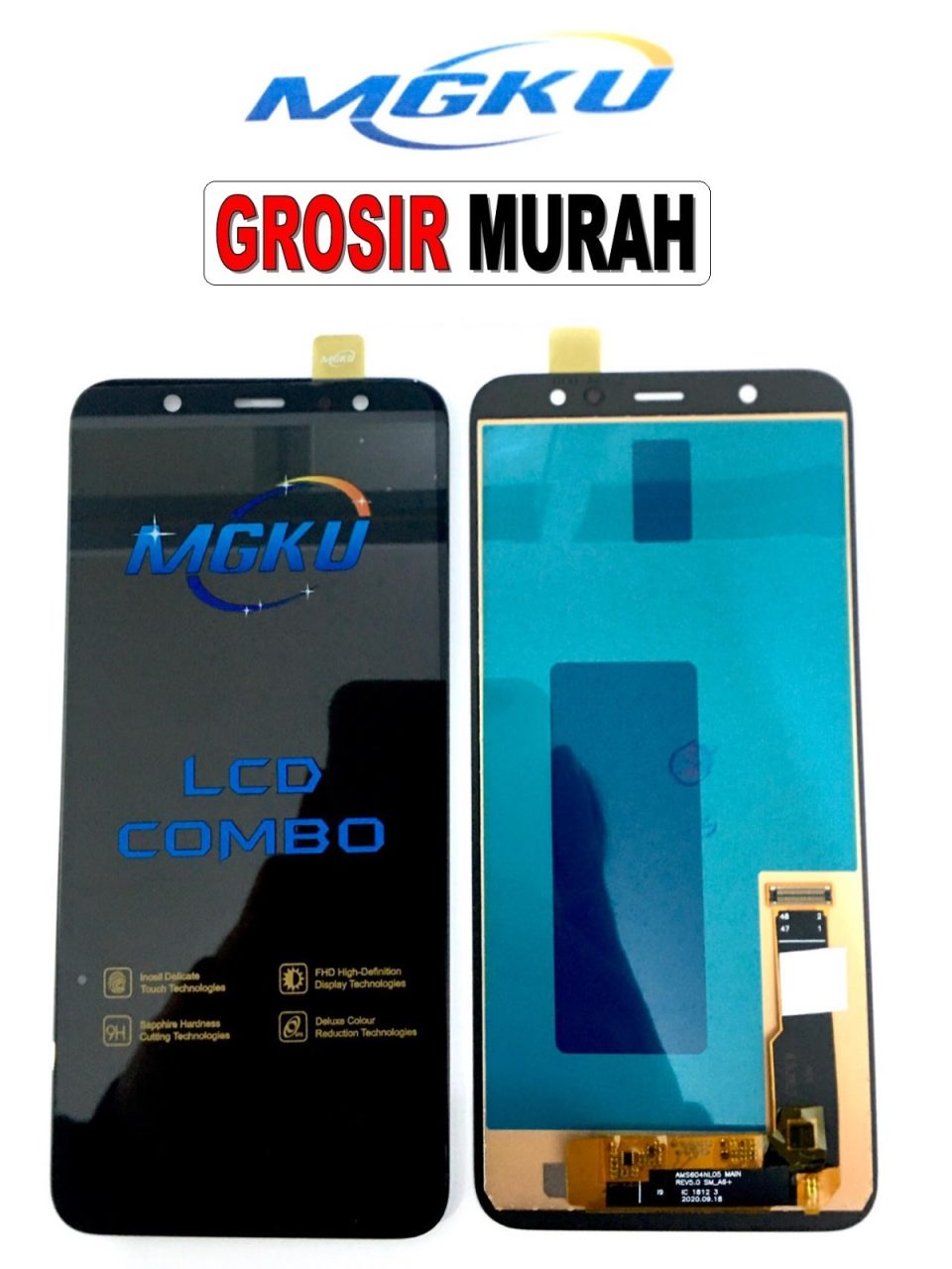 Samsung A605 A6 Plus 2018 Lcd MGKU Lcd Display Digitizer Touch Screen Spare Part Sparepart hp murah Grosir Lcd Terlengkap Meetoo winfocus incell lion mgku og moshi