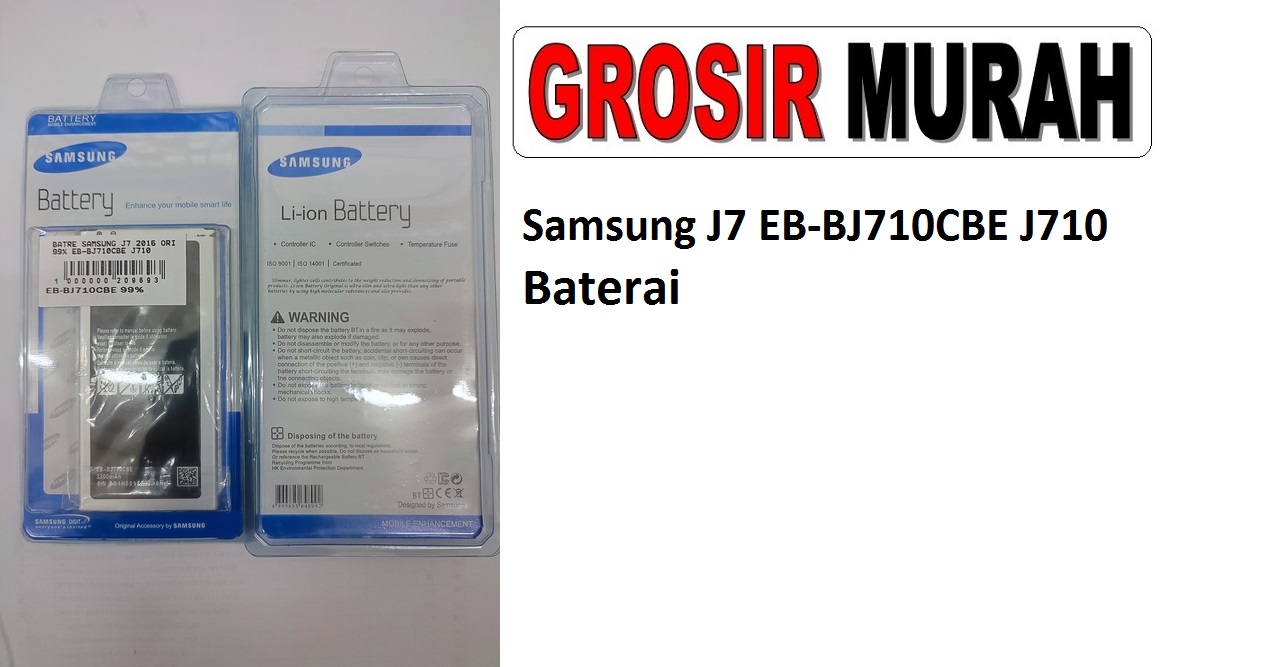 Samsung J7 EB-BJ710CBE J710 Sparepart hp Batre Battery Baterai Grosir