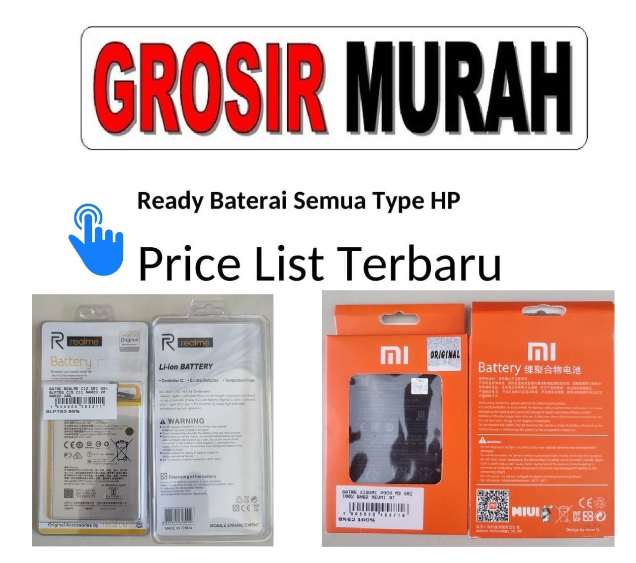 Toko Grosir Sparepart Hp Jakarta Batre Battery Baterai