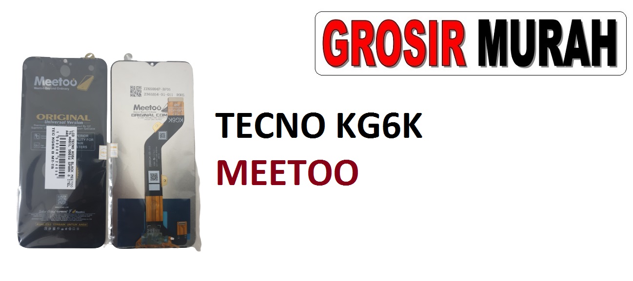 TECNO KG6K A661L LCD MEETOO S661W SPARK 8 ITEL A49 A58 A58 PRO VISION S17 LCD Display Digitizer Touch Screen Spare Part Sparepart hp murah Grosir LCD Meetoo garansi lem