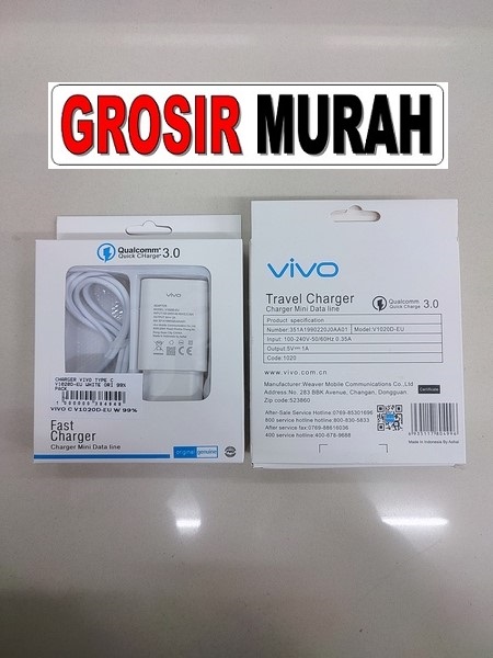 VIVO TYPE C V1020D-EU CHARGER Adaptor Charge Fast Charging Casan Spare Part Grosir Sparepart hp