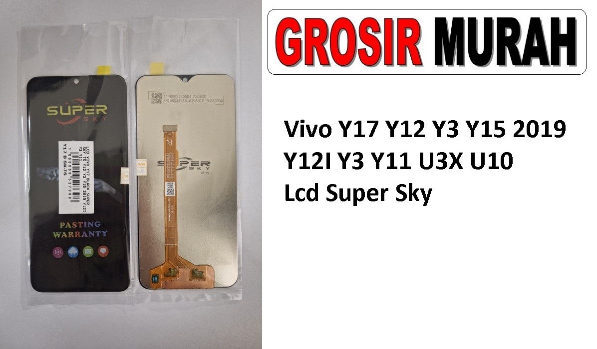 Vivo Y17 Y12 Y3 Y15 2019 Y12I Y3 Y11 U3X U10 Vivo Sparepart Hp Lcd Display Digitizer Touch Screen Grosir Spare Part Terlengkap Meetoo winfocus incell lion mgku og moshi Super Sky