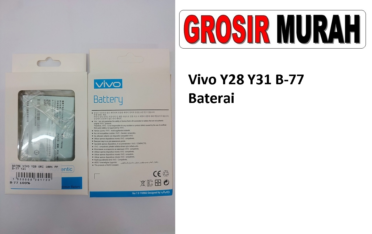 Vivo Y28 Y31 B-77 Sparepart hp Batre Battery Baterai Grosir
