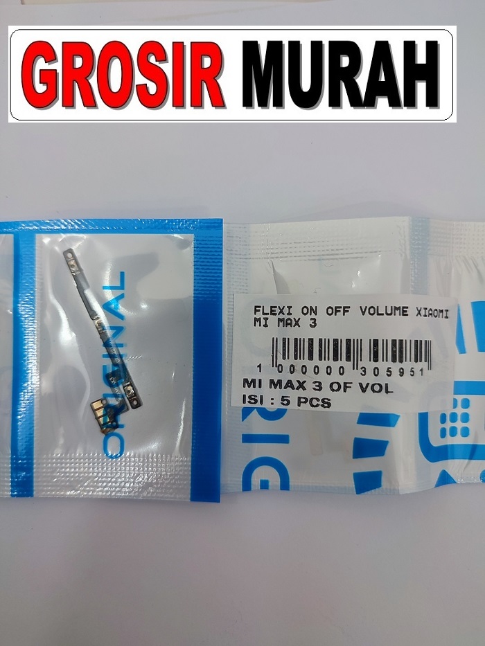 XIAOMI MI MAX 3 FLEXI ON OFF VOLUME Flexible Flexibel Power On Off Volume Flex Cable Spare Part Grosir Sparepart hp