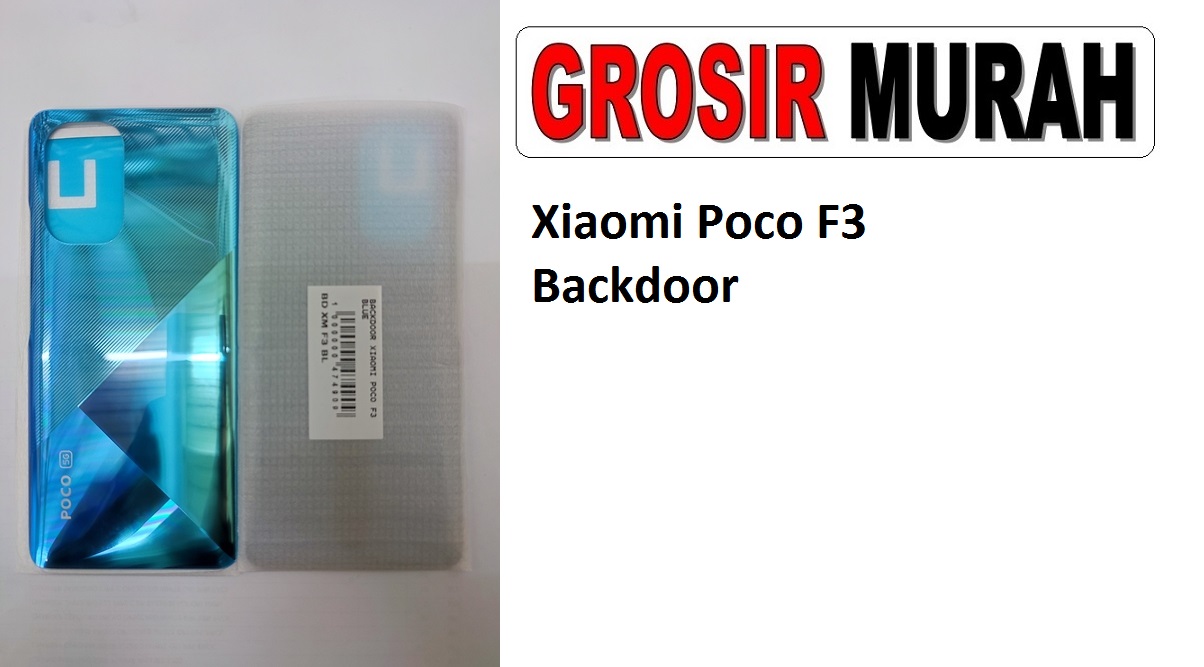 Xiaomi Poco F3 Sparepart Hp Backdoor Back Battery Cover Rear Housing Tutup Belakang Baterai