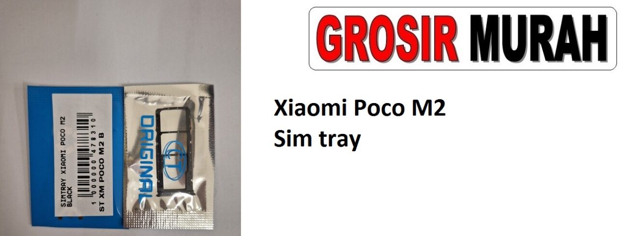 Xiaomi Poco M2 Sparepart Hp Sim Card Tray Simtray Sim Tray Holder Simlock Tempat Kartu Sim Spare Part Hp Grosir
