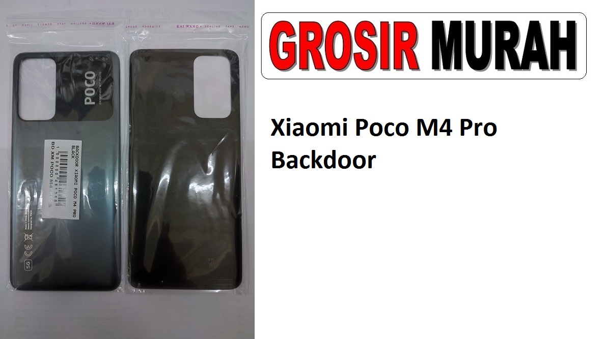 Xiaomi Poco M4 Pro Sparepart Hp Backdoor Back Battery Cover Rear Housing Tutup Belakang Baterai