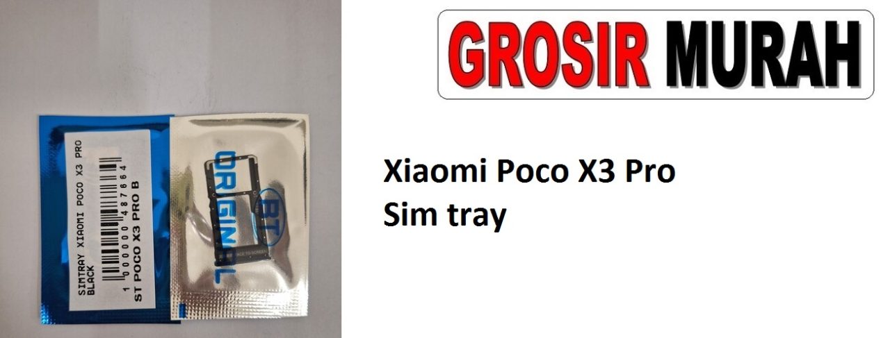 Xiaomi Poco X3 Pro Sparepart Hp Sim Card Tray Simtray Sim Tray Holder Simlock Tempat Kartu Sim Spare Part Hp Grosir
