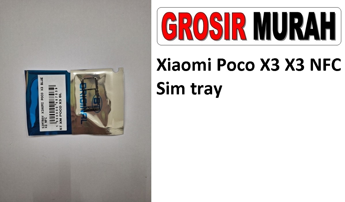 Xiaomi Poco X3 X3 NFC Sparepart Hp Sim Card Tray Simtray Sim Tray Holder Simlock Tempat Kartu Sim Spare Part Hp Grosir
