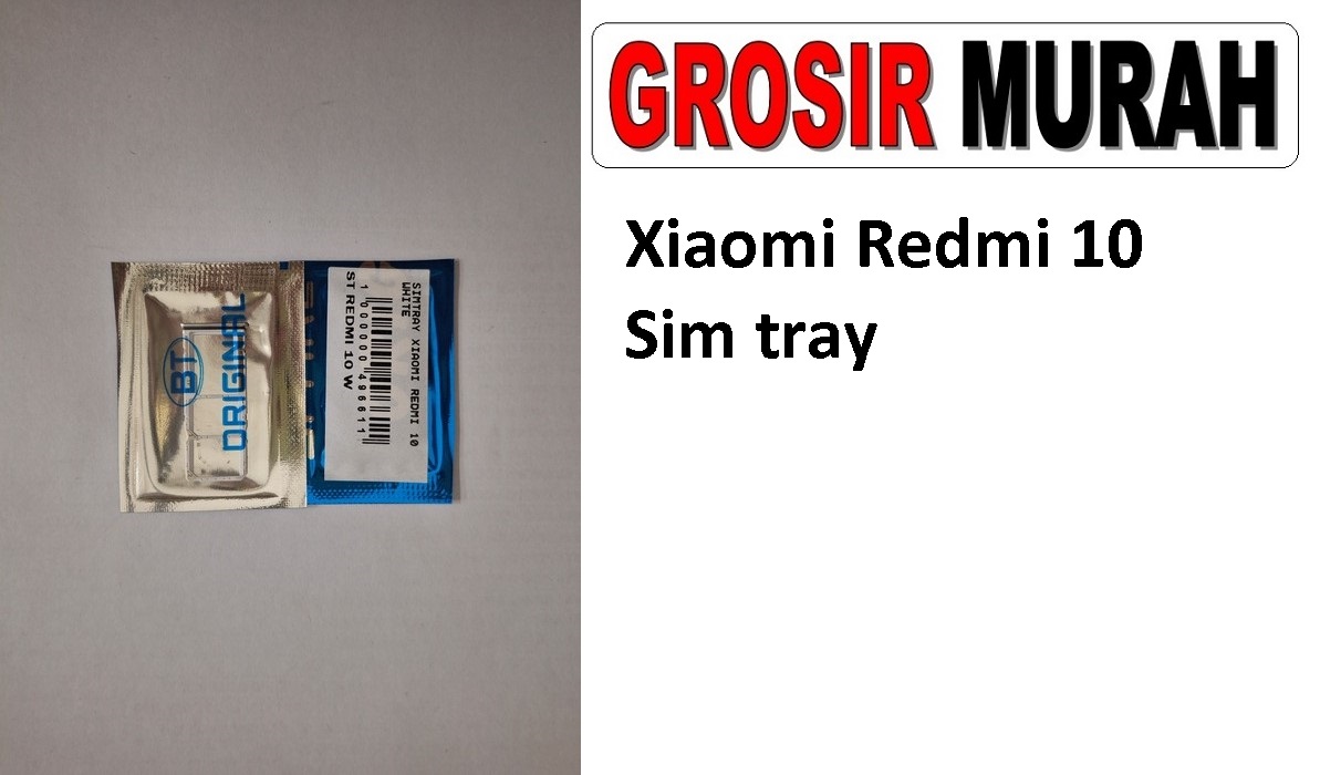 Xiaomi Redmi 10 Sparepart Hp Sim Card Tray Simtray Sim Tray Holder Simlock Tempat Kartu Sim Spare Part Hp Grosir
