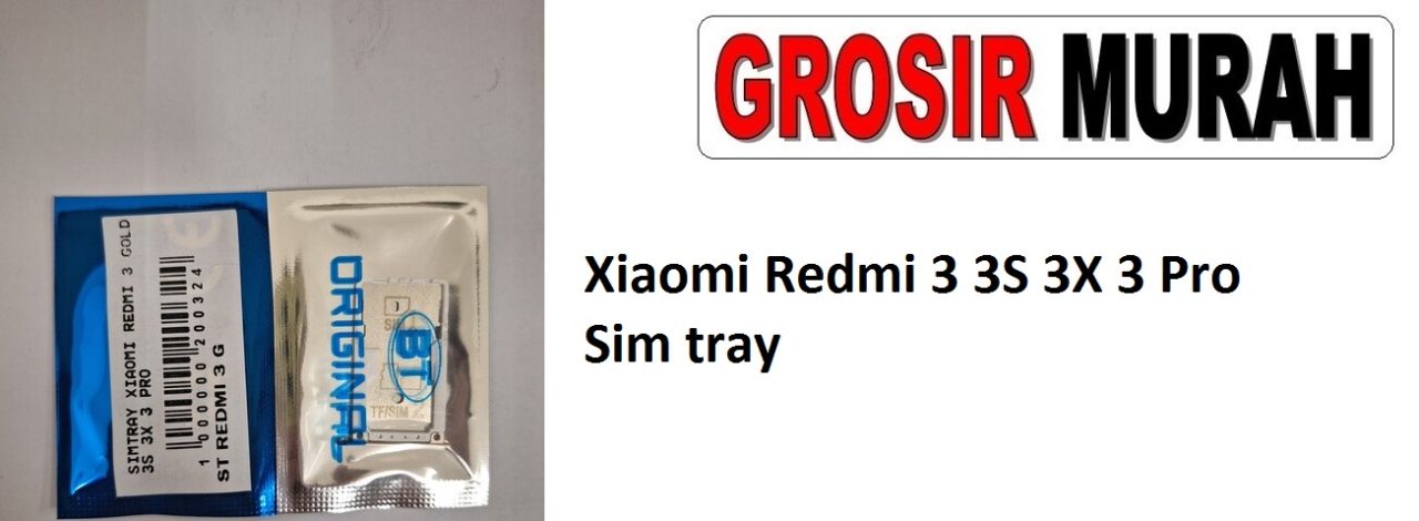 Xiaomi Redmi 3 3S 3X 3 Pro Sparepart Hp Sim Card Tray Simtray Sim Tray Holder Simlock Tempat Kartu Sim Spare Part Hp Grosir
