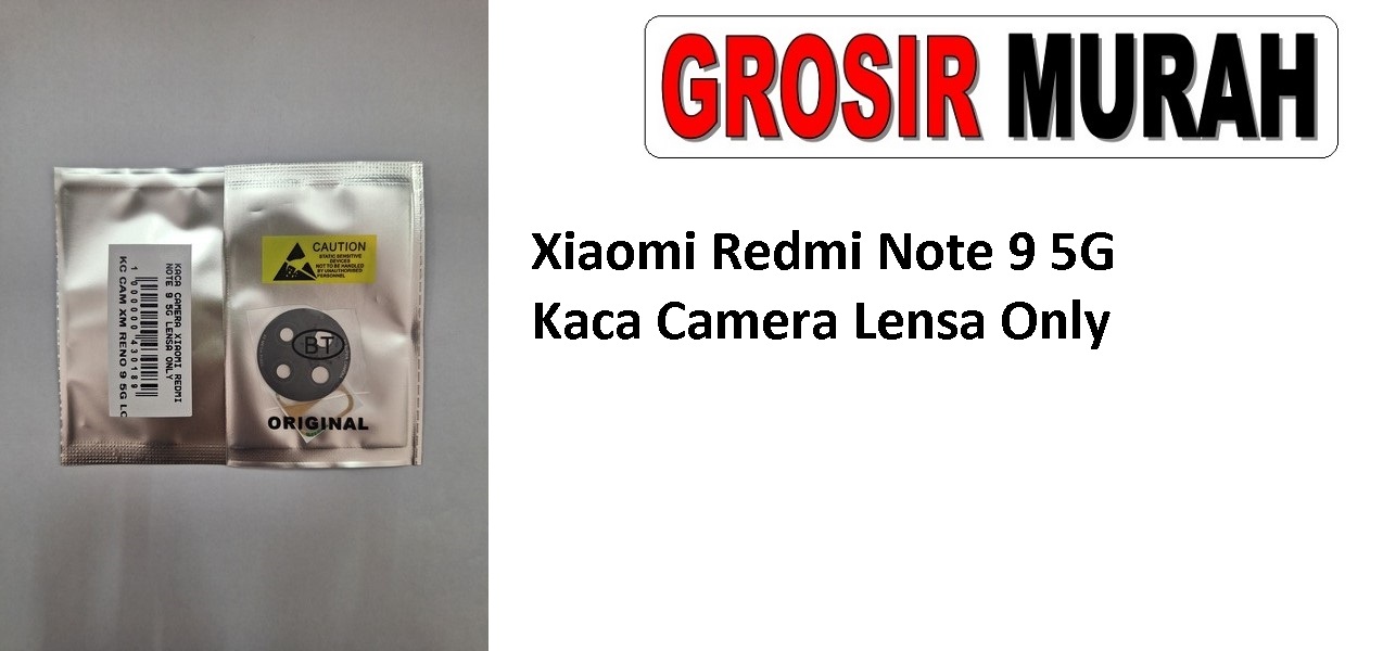 Xiaomi Redmi Note 9 5G Glass Of Camera Rear Xiaomi Lens Adhesive Kaca lensa kamera belakang Spare Part Grosir Sparepart Hp
