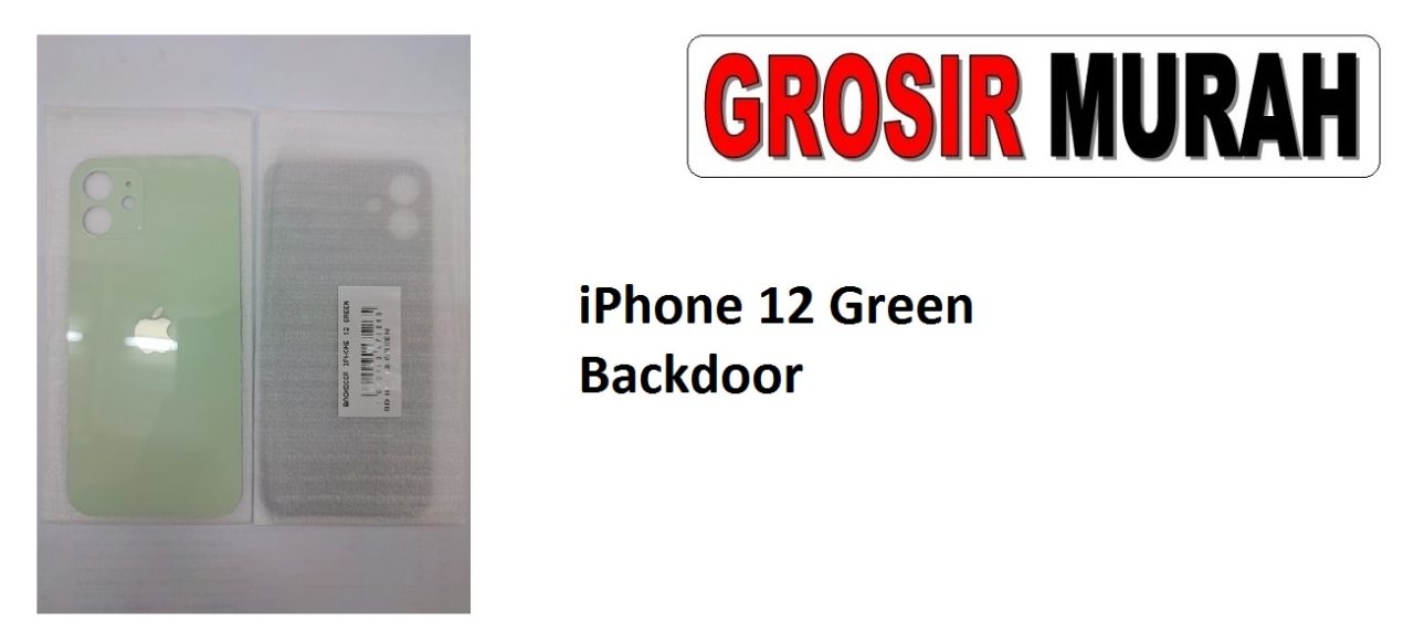iPhone 12 Green Sparepart Hp Backdoor Back Battery Cover Rear Housing Tutup Belakang Baterai
