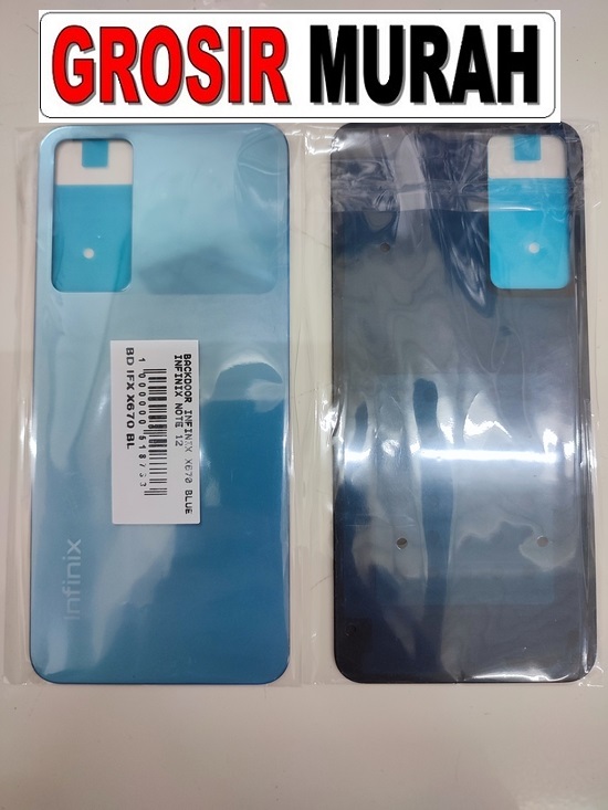 Infinix Note 12 X670 Sparepart Hp Backdoor Back Battery Cover Rear Housing Tutup Belakang Baterai