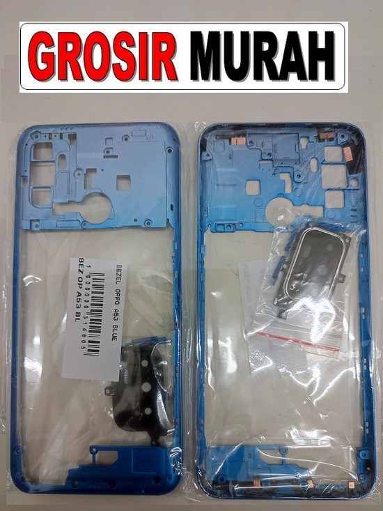 Oppo A53 Blue Front Housing Middle Frame Bezel Plate Tutup Mesin Bazel Spare Part |  Toko Grosir Sparepart Hp Jakarta