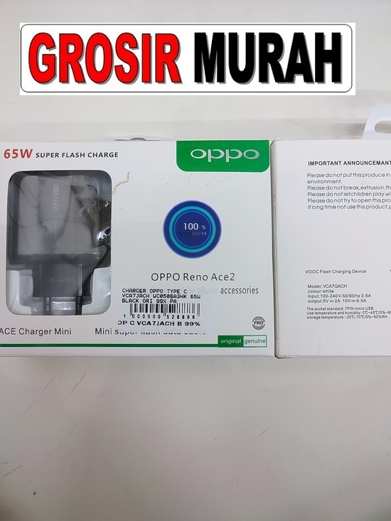 Oppo vca7jach wc0506a3hk 65w Type C Adaptor Charge Fast Charging Casan |  Toko Grosir Sparepart Hp Jakarta