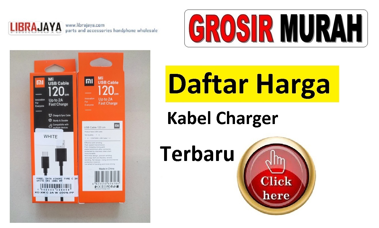 Daftar Harga Kabel Charger Oppo | Samsung | Xiaomi | Vivo | Realme | Asus Zenfone | Sony Xperia | Infinix | Tecno | Nokia | iPhone |