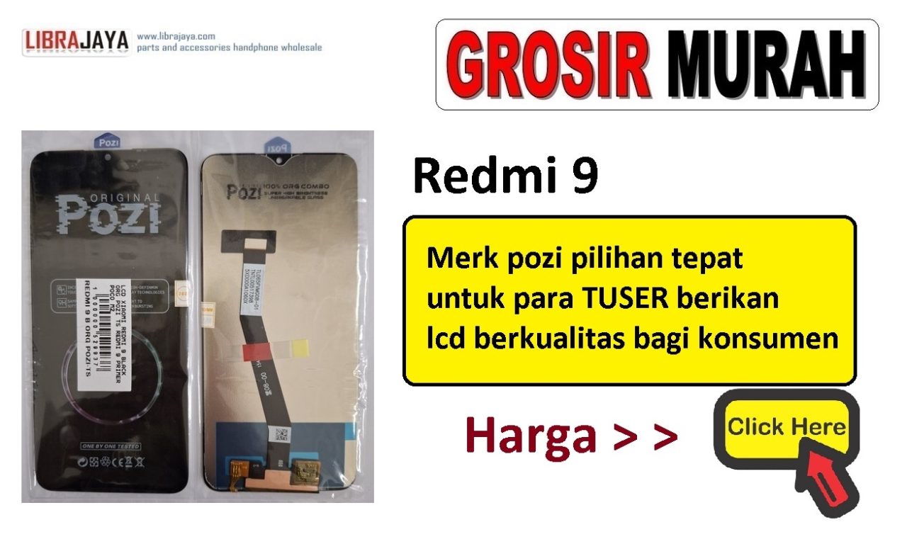 harga lcd merk pozi xiaomi redmi 9