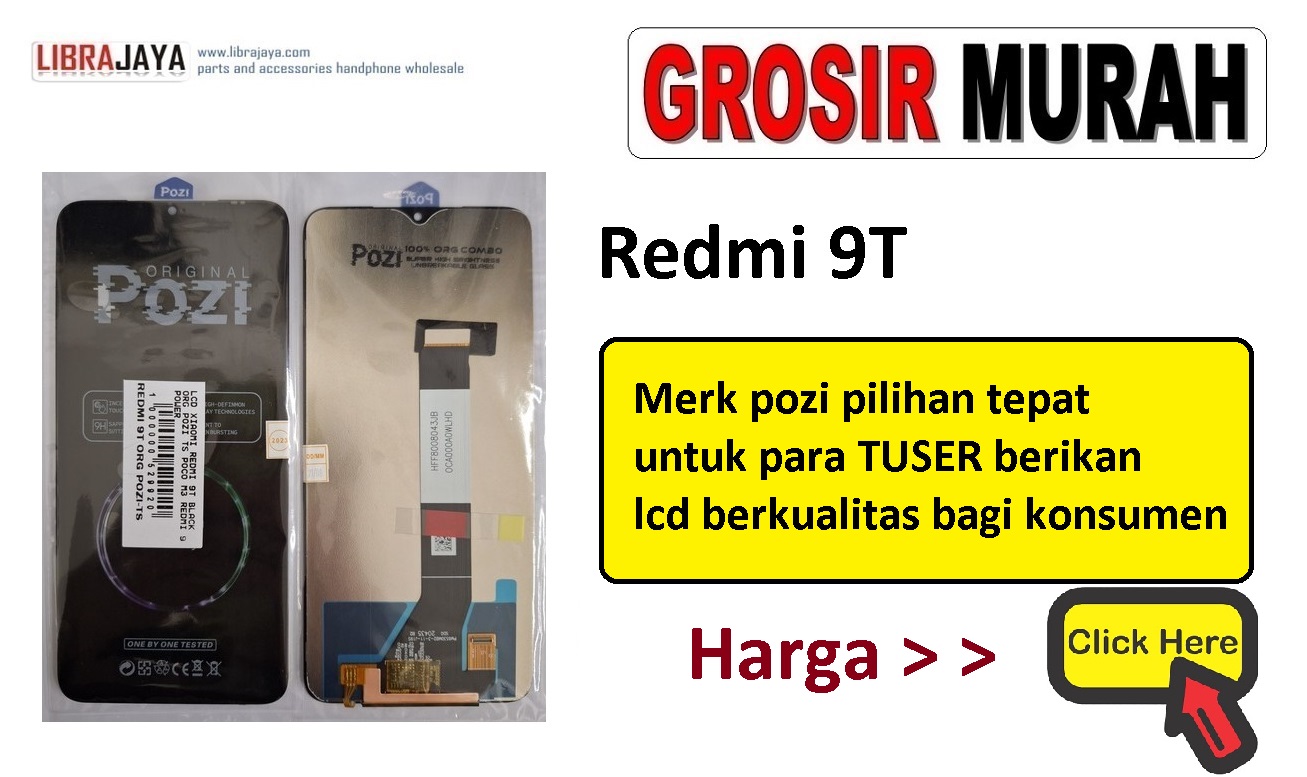 harga lcd merk pozi xiaomi redmi 9t