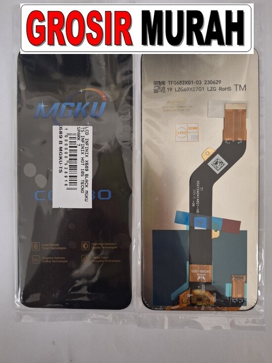 Lcd Infinix X689 Black Mgku Ts (hot 10s Hot 10t Spark 7p X6823 X689c Smart 6 Plus Vision 3 Plus)