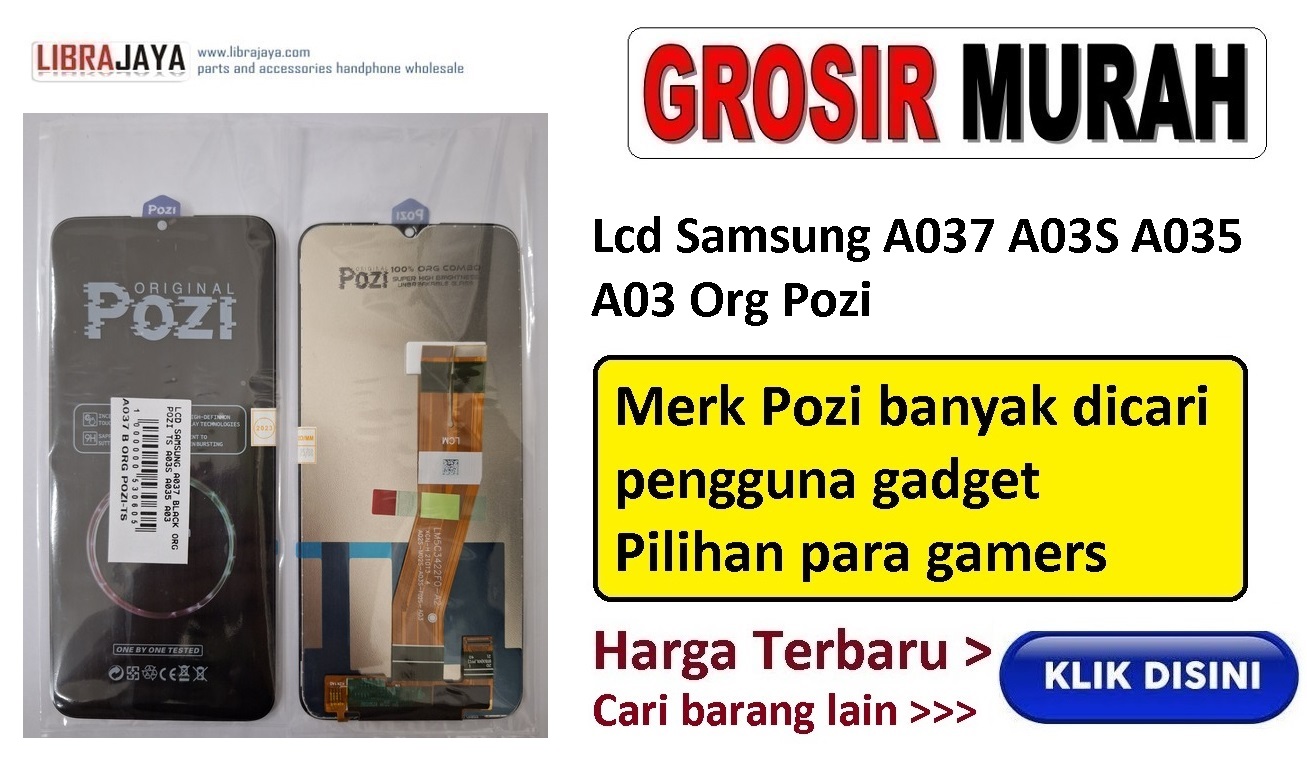 Samsung A037 A03S A035 A03 Lcd Merk Pozi Display Digitizer Touch Screen Spare Part Terlengkap | grosir sparepart hp jakarta | sparepart hp murah | toko online sparepart hp 