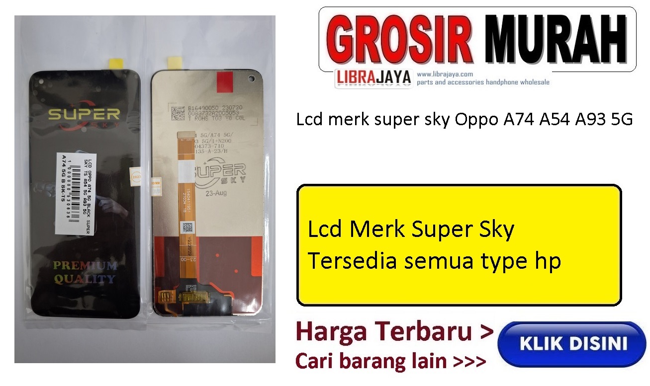 Oppo A74 5G A54 5G A93 5G Lcd Merk Super Sky Display Digitizer Touch Screen