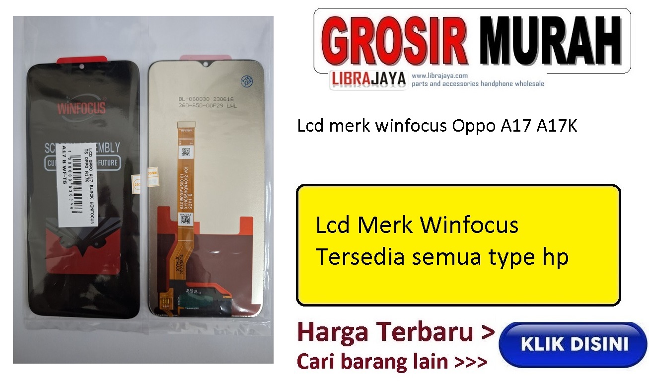 Oppo A17 A17K Lcd Merk Winfocus Display Digitizer Touch Screen