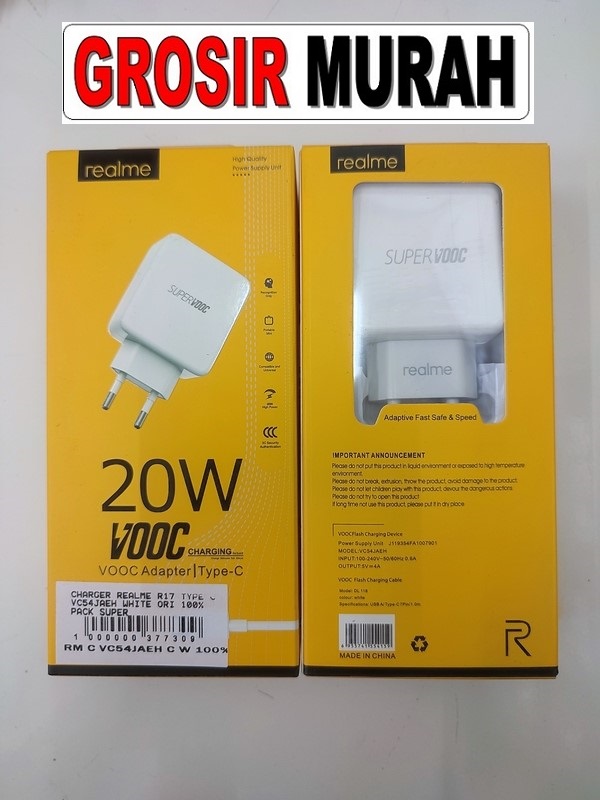 vc54jaeh 50w super vooc Type C Adaptor Charge Fast Charging Casan |  Toko Grosir Sparepart Hp Jakarta