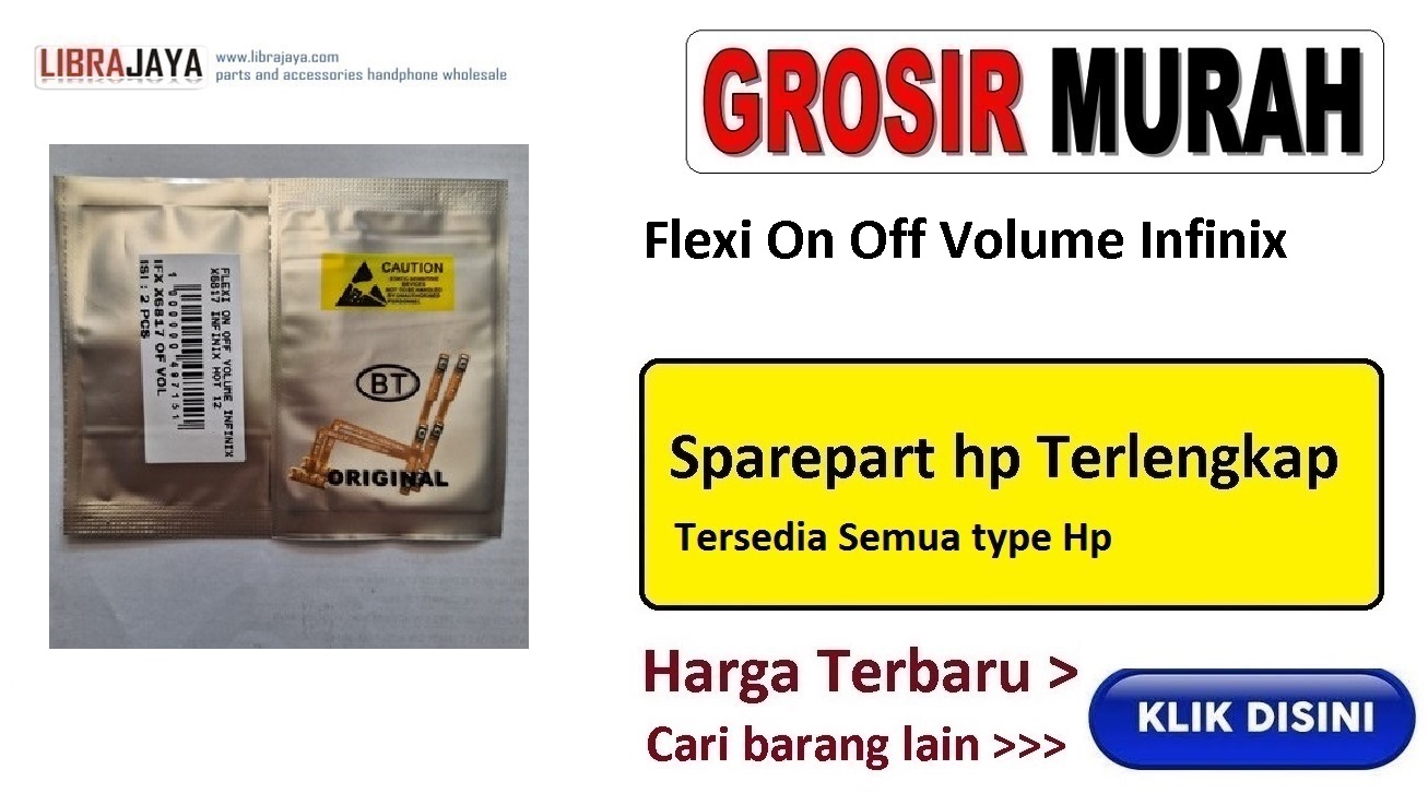 grosir fleksibel on off volume infinix