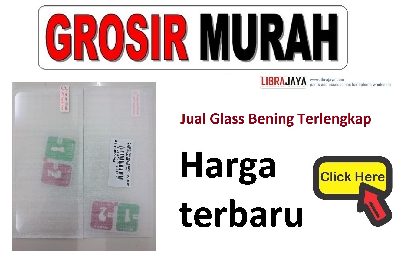 Harga glass bening terbaru Screen Protector Clear Dust Proof Tempered Glass HD Protective |  grosir sparepart hp jakarta