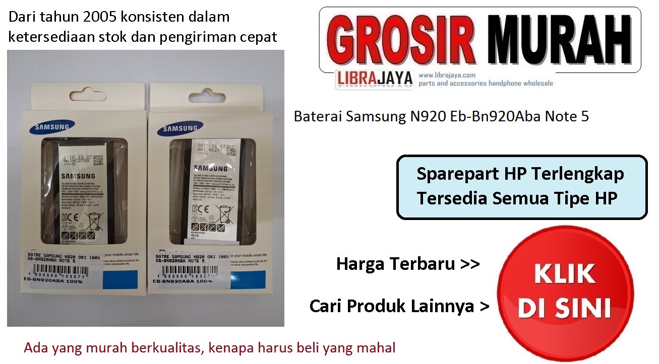 Baterai Samsung N920 Eb-Bn920Aba Note 5