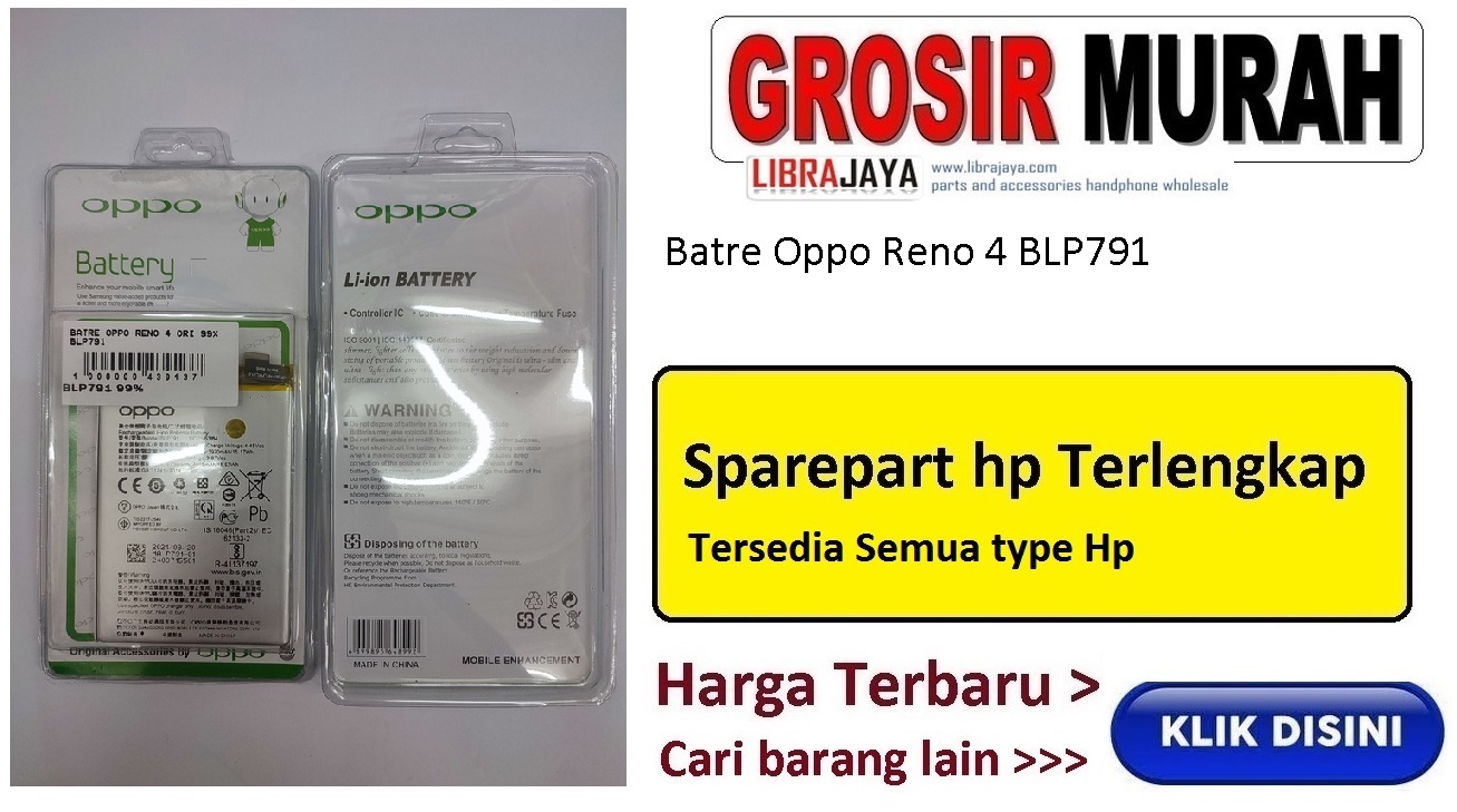 Batre Oppo Reno 4 Blp791