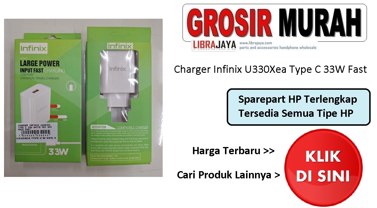 Charger Infinix U330Xea Type C 33W Fast