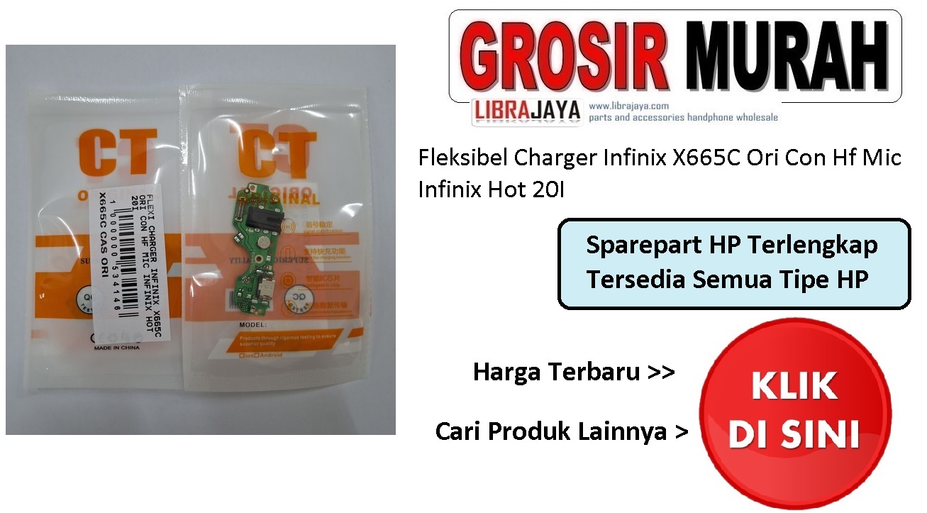 Fleksibel Charger Infinix X665C Ori Con Hf Mic Infinix Hot 20I