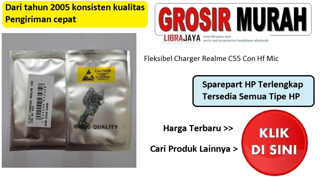 Fleksibel Charger Realme C55 Con Hf Mic