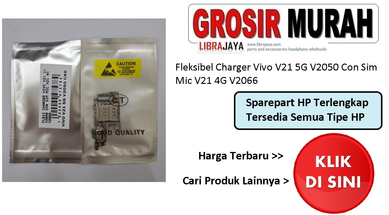 Fleksibel Charger Vivo V21 5G V2050 Con Sim Mic V21 4G V2066