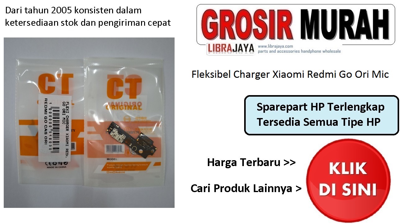 Fleksibel Charger Xiaomi Redmi Go Ori Mic