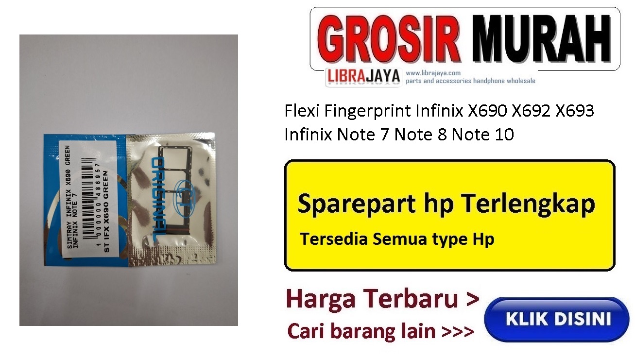 Fleksibel Fingerprint Infinix X690 X692 X693 Infinix Note 7 Note 8 Note 10