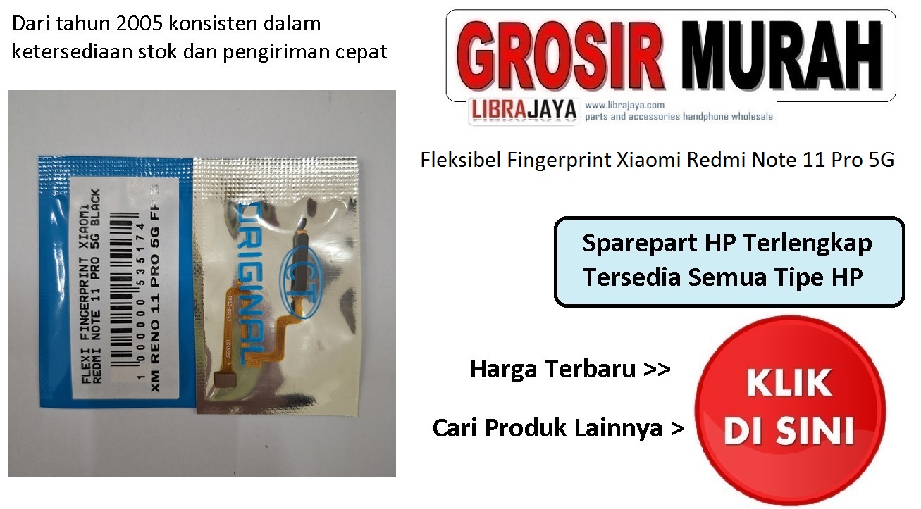 Fleksibel Fingerprint Xiaomi Redmi Note 11 Pro 5G