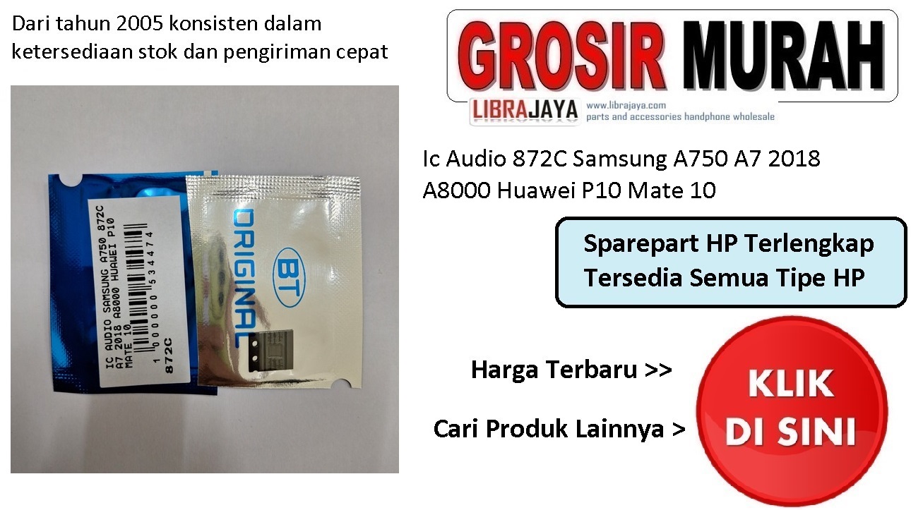 Ic Audio 872C Samsung A750 A7 2018 A8000 Huawei P10 Mate 10