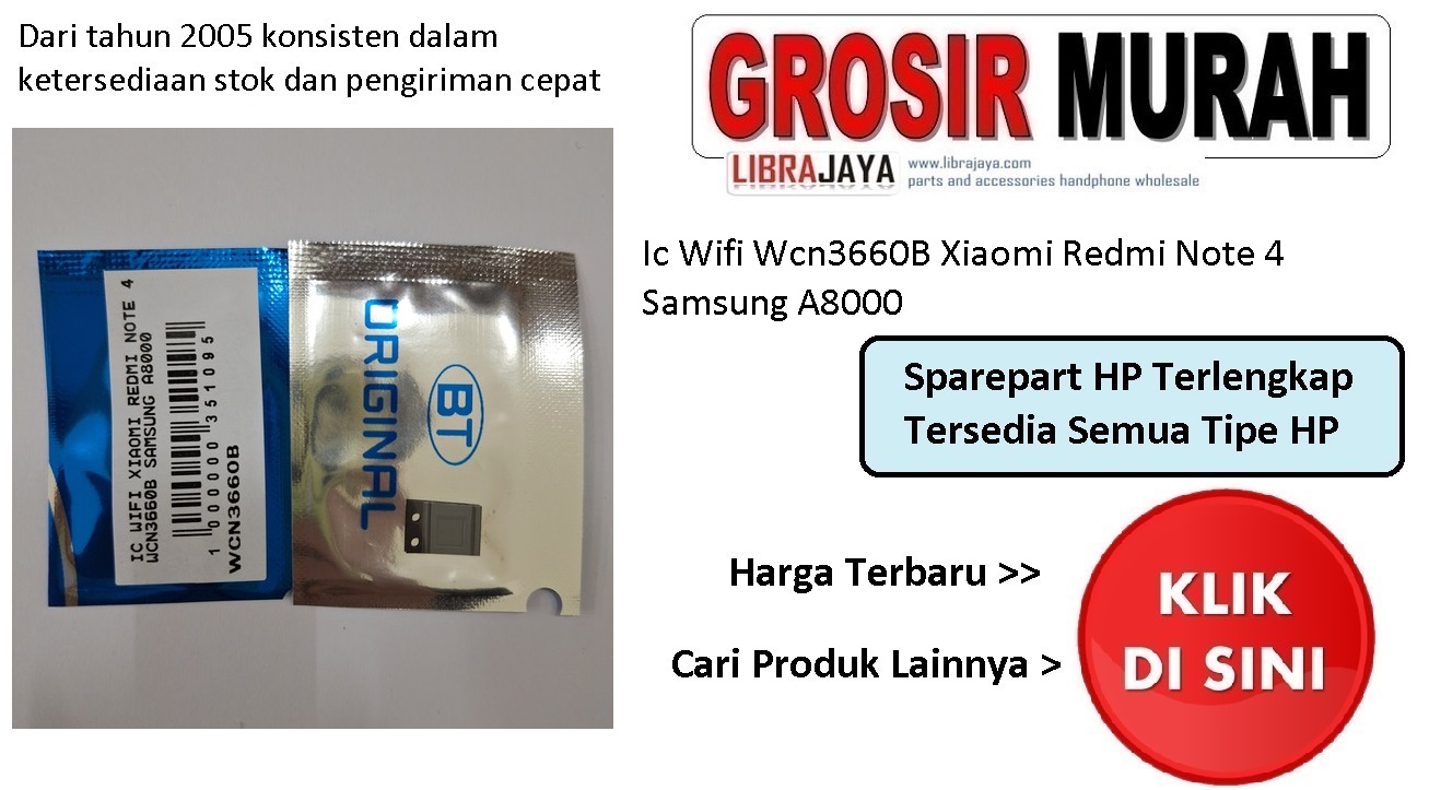 Ic Wifi Wcn3660B Xiaomi Redmi Note 4 Samsung A8000