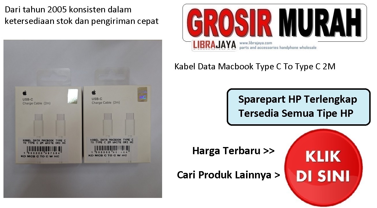 Kabel Data Macbook Type C To Type C 2M