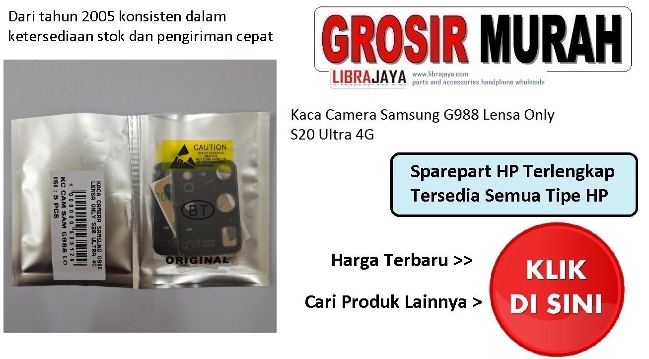 Kaca Camera Samsung G988 Lensa Only S20 Ultra 4G