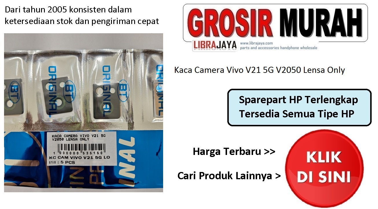 Kaca Camera Vivo V21 5G V2050 Lensa Only