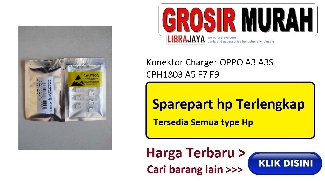 Konektor Charger OPPO A3 A3S CPH1803 A5 F7 F9